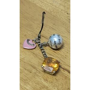 Y2K Juicy Couture Swarvoski Charm Key Phone Strap